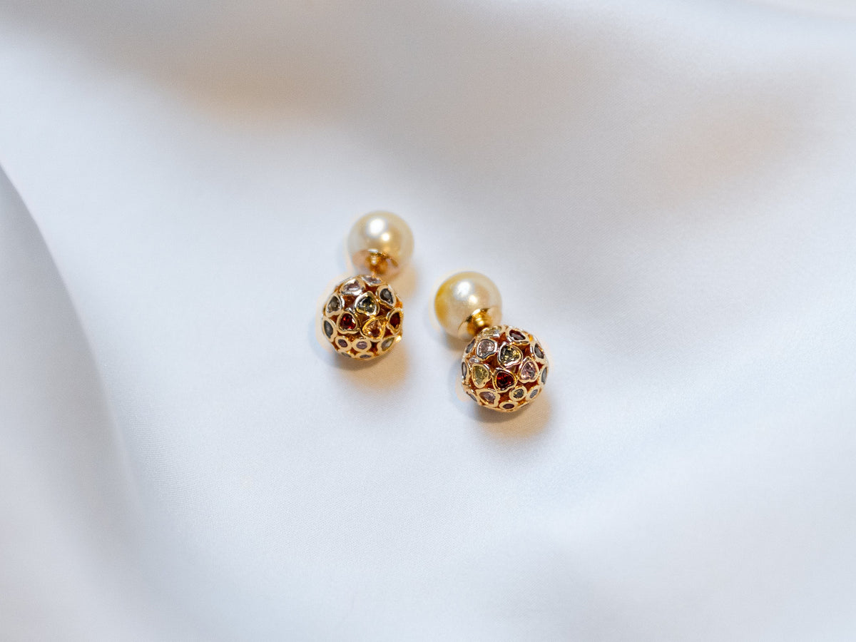 Margaux Earrings - Champagne Gold