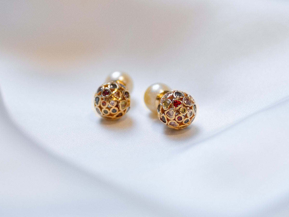 Margaux Earrings - Champagne Gold