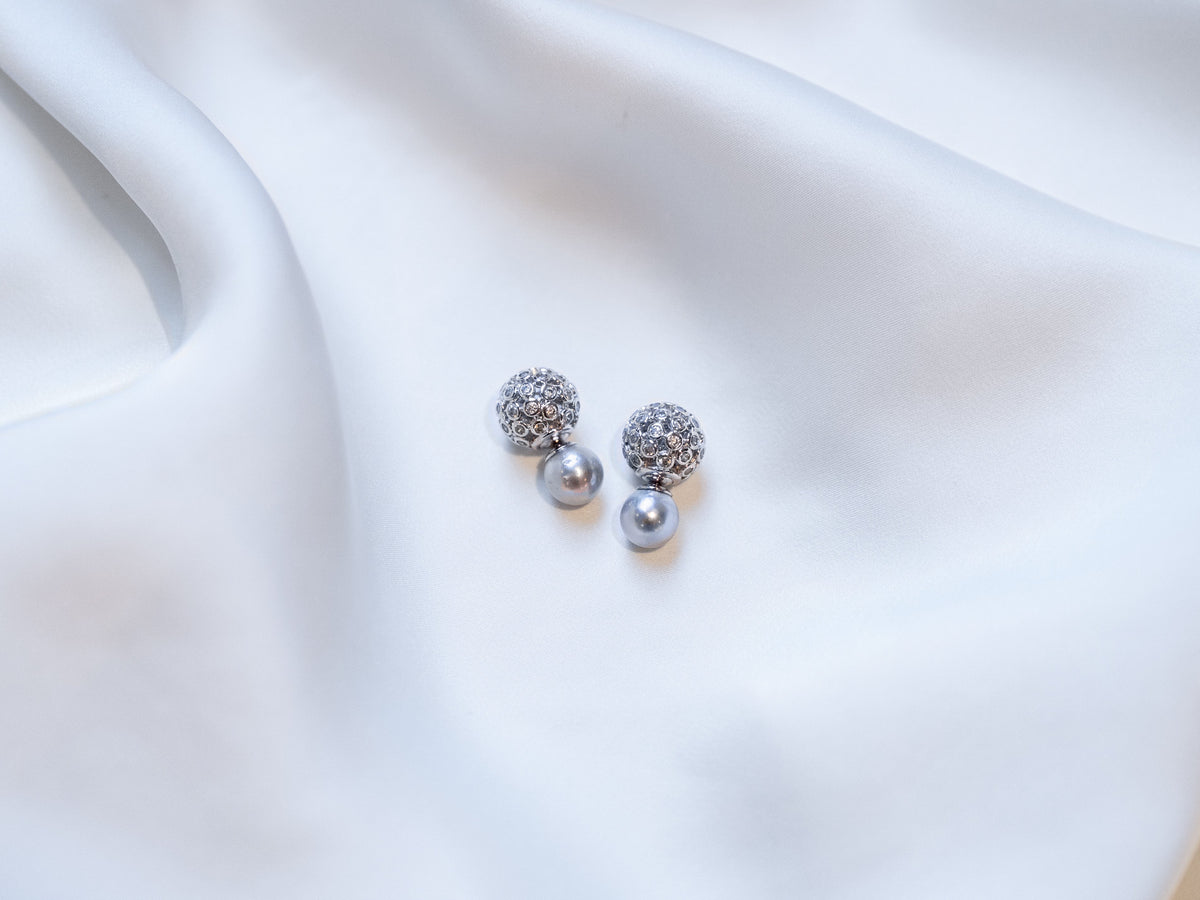 Margaux Earrings - Silver Mist