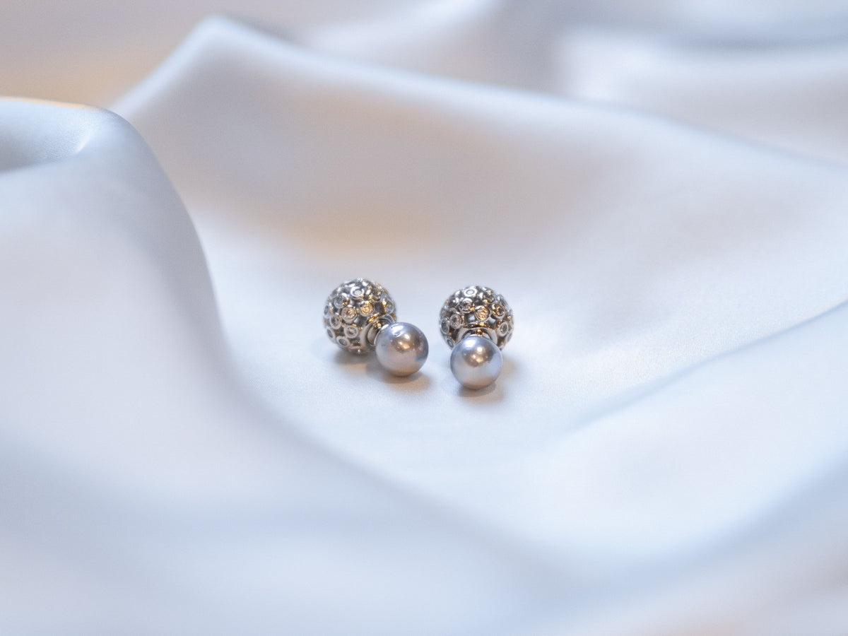 Margaux Earrings - Silver Mist