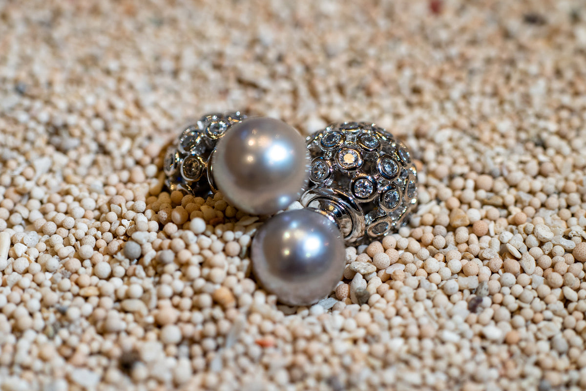 Margaux Earrings - Silver Mist