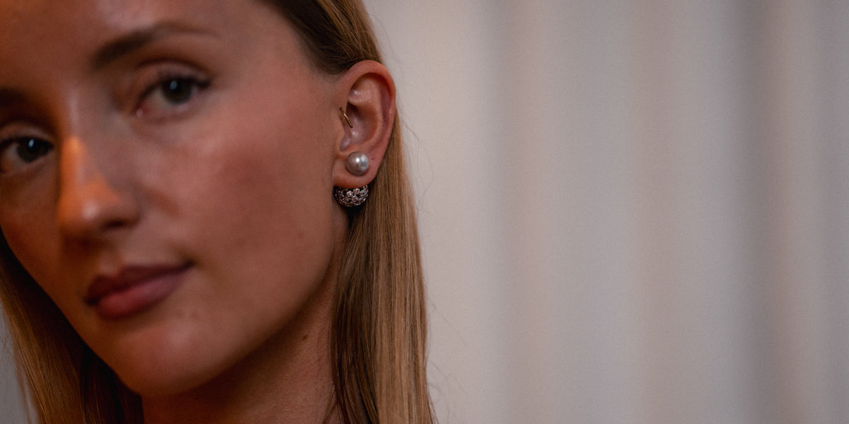 Margaux Earrings - Silver Mist